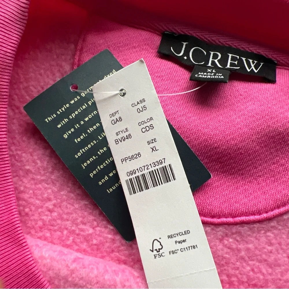 J‎ Crew Heritage Fleece Chalet De Ski Graphic Sweatshirt